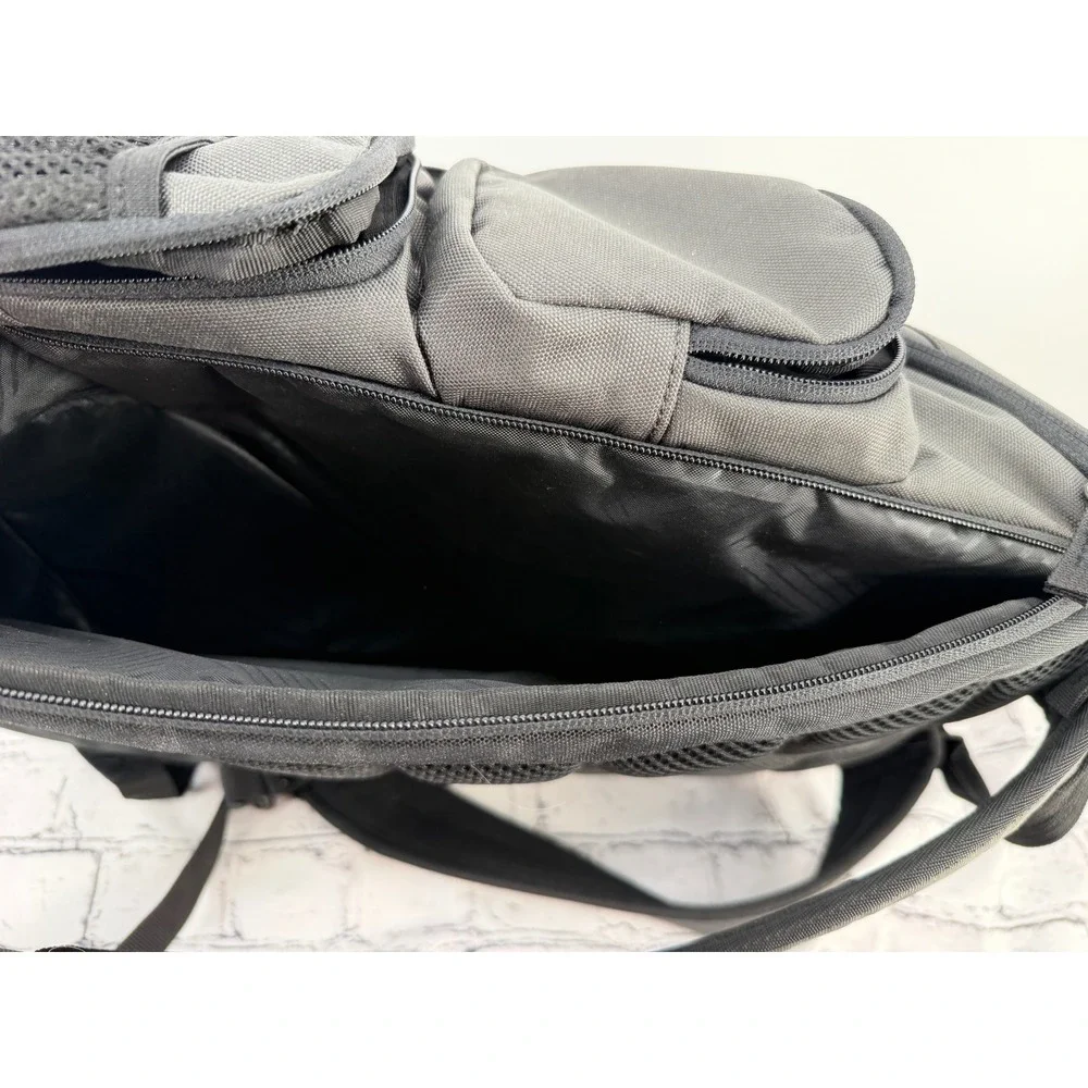 Oakley Backpack Grey Black Lifes Good Embroidered Laptop Multi Pockets